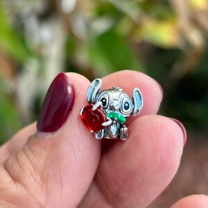 Stitch Charm in 925 Sterling Silver - Disney Love